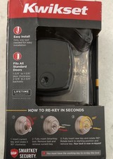 Kwikset Midtown Matte Black Single Cylinder D...