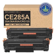 2PK CE285A Toner Cartridge Compatible For HP  85A LaserJet P1102w M1132 M1217nfw