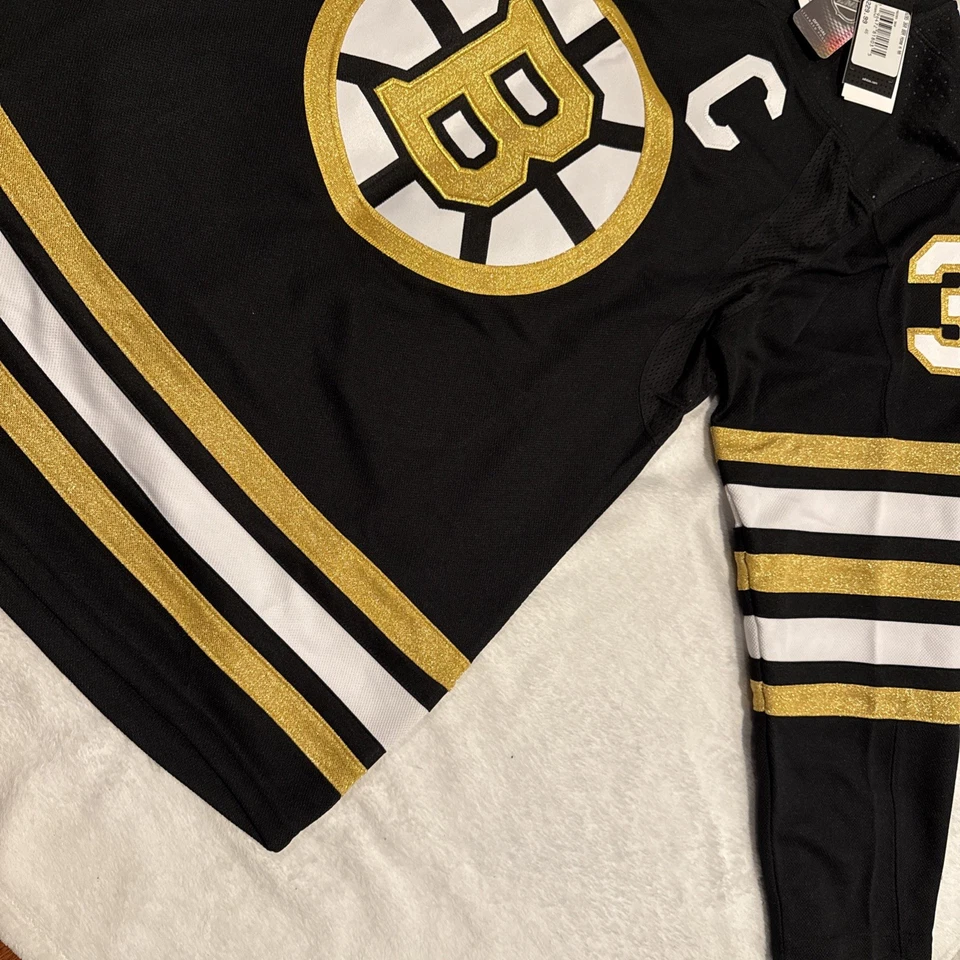Подлинная мужская футболка Adidas Patrice Bergeron Boston Bruins домашний хоккей размер 46 - Изображение 2 из 4