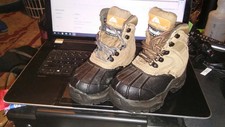 Ozark Trail Thinsulate Youth 10 Eagle Brn Suede Waterproof Hiking Hunting Boot