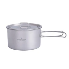 Boundless Voyage Camping Cookware Lightweight Cooking Pot Set Titanium Pot Po...