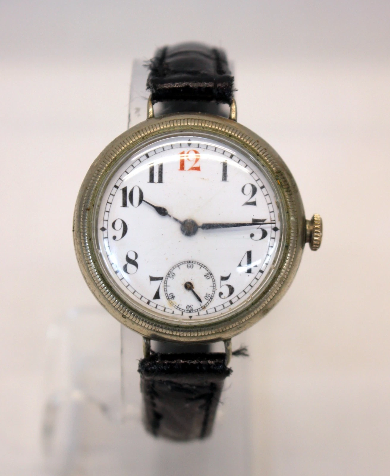 Rolex — 💥Oversize ROLEX Manual Wind TRENCH WATCH 33mm RUNNING 15J parts repair💥