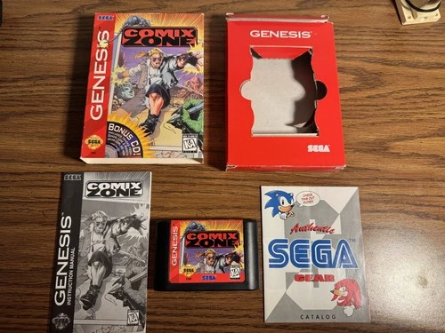 New ListingComix Zone - Sega Genesis CIB in Box Authentic Tested Works Great