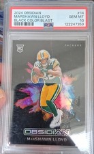 2024 Panini Obsidian - Black Color Blast Marshawn Lloyd #14 (RC)