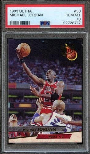 1993 Ultra MICHAEL JORDAN #30 Chicago Bulls PSA 10