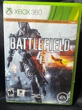 Battlefield 4 Xbox 360 Game W/ Case & China Rising Expansion Pack