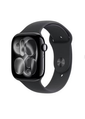 Apple Smart Watch Black Aluminum Case Silicone Band GPS Fitness Tracker