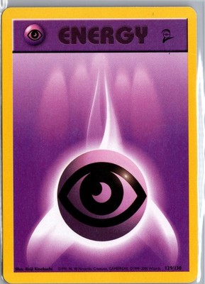 Psychic Energy 129/130 Base Set 2 Pokemon Lightly Played