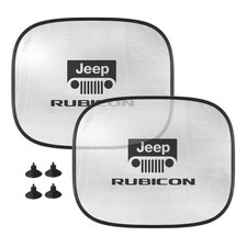 Jeep Rubicon Wrangler Car Side Window Mesh Sun Shades, 2 Pack