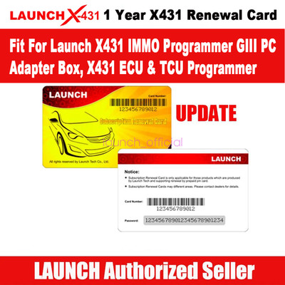 Launch X431 IMMO Programmer GIII PC Adapter Box One Year Software Update Renewal