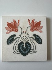 Jugendstil Fliese Kachel tegel tile  tuile carreaux antik alt Art Nouveau  V&B