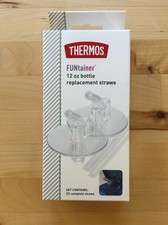 THERMOS Funtainer 12 Ounce Insulated Kids Water Bottle Replacement Straws
