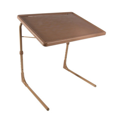 Table-Mate II Plus Adjustable Height Foldable TV Tray Laptop Table, Red