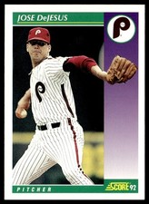 1992 Score Jose DeJesus Philadelphia Phillies #380