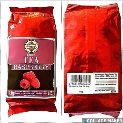 Mlesna Himbeergeschmack 100g loser Schwarztee WIDE ceylon black tea Raspberry
