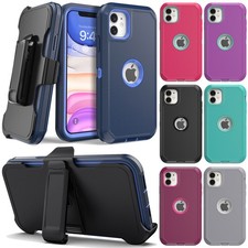 For Apple iPhone 11 Phone Case Rugged Shockproof Hard Cover / Belt Clip Holster