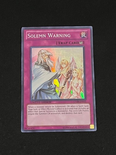 Solemn Warning CT08-EN015 YuGiOh Collectible Tins 2011 card