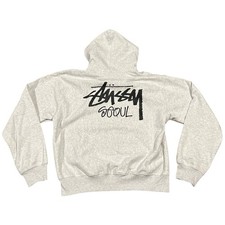 Stussy Seoul Chapter Zip Up Hoodie Sweater Mens Size 2XL