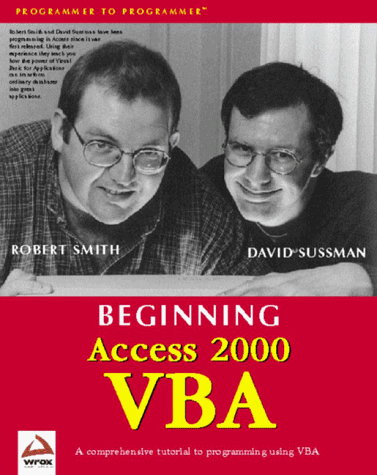 BEGINNING ACCESS 2000 VBA By Robert Smith **Mint Condition** - Picture 1 of 1