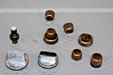 F5  Lot Of  9 Old Radiotv Knobs Fits D Shape Shafts
