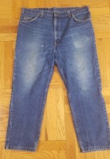 Vtg 80's LEVIS 509 Jeans Orange Tab Made in USA Men's Size 38x27 Dark Blue