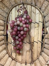 Artificial Faux Fake Food Fruit Vine Hanging GRAPES Home Decor Stage PROP BRNFG4
