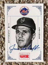Jim Jimmie Schaffer signed WIZ card - Mets