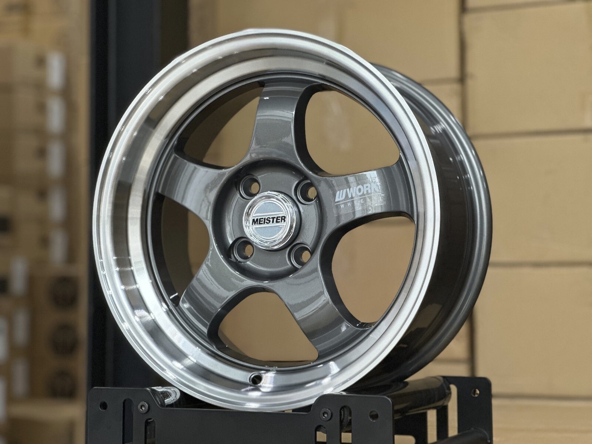 New 15x7 JS Work Meister S1 (4 Wheel) 4x100 fit HONDA TOYOTA