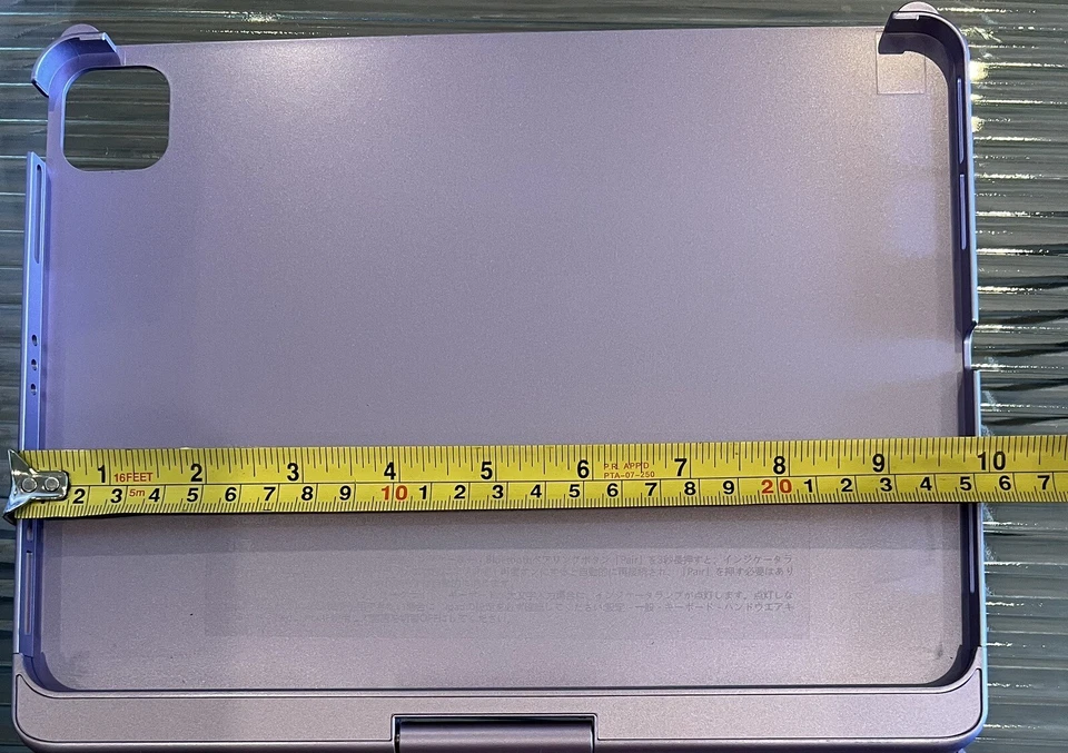 Wireless Keyboard for Tablet 7in x 10in Aluminum Alloy Light Purple - Image 4 of 4