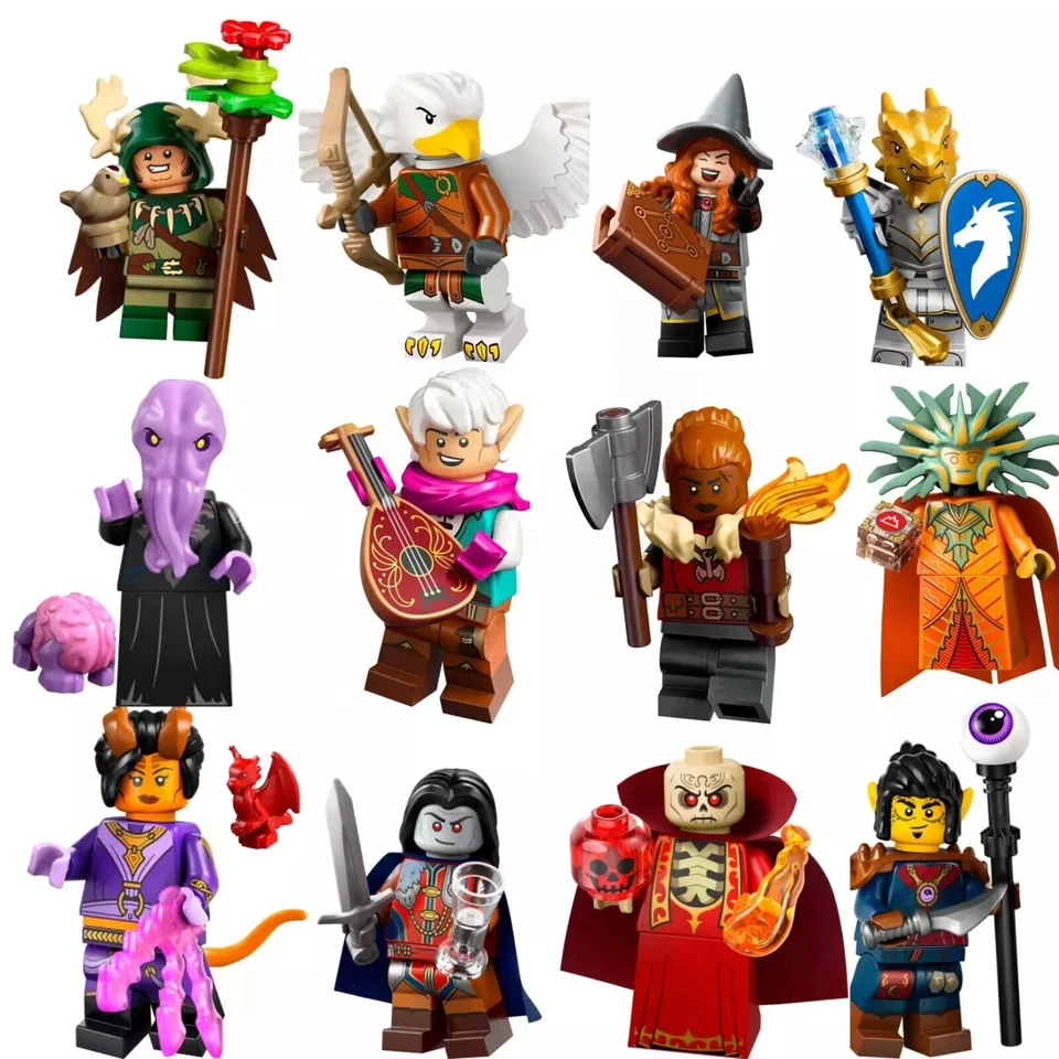 NEW SEALED LEGO Dungeons & Dragons Complete set of 12 Minifigures 71047 CMF - Image 2 of 2