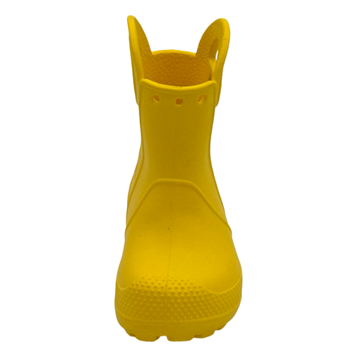 Crocs Unisex Kids Handle Rain Boot Yellow Little Kid Shoes 3364 Size J3 - Picture 6 of 6