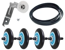 (EXP695) Dryer Roller, Idler, Belt Set WPW10177428, WPW10205415, 12002777 NEW