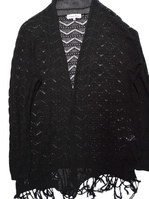 long sleeve black cardigan sweater