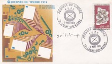 FRANCE 1974 FDC JOURNEE DU TIMBRE YT 1786