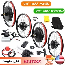 20" EBike Bicycle Conversion Kit 250/1000W Electric Front / Rear Wheel Hub Motor
