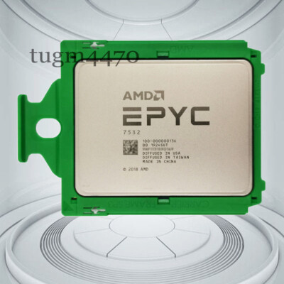 AMD EPYC 7532 CPU processor 32 cores 64 threads 2.4-3.3GHZ SP3 no vendor locked