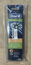 Oral-B Braun Cross Action Replacement Toothbrush Heads - Pack of 4