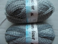Cygnet Watercolour gradient yarn, Shadow Grey, lot of 2 3.5 oz each 
