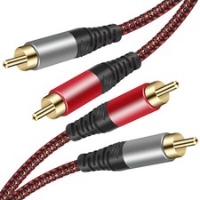 Rca Cable 6ft2rca Male To 2rca Male Audio Stereo Subwoofer Cable hifi Sound Ny