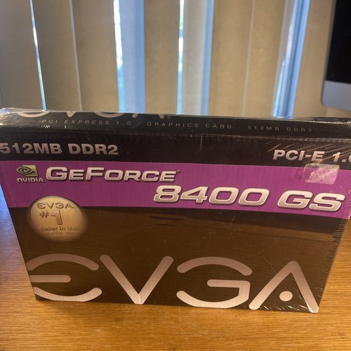 NEW EVGA GeForce 8400 GS 512MB DDR2 PCI-E Graphics Card- 512-P2-N738-LR - Picture 2 of 9
