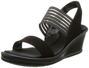 Skechers Cali Women's Rumblers Open Toe Sci-Fi Wedge Sandals, Black, 7 M US 190872129913 | eBay