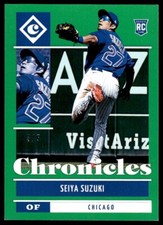 2022 PANINI CHRONICLE GREEN ROOKIE /5 SEIYA SUZUKI