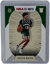 Jordan Nwora 2020-21 Panini NBA Hoops Rookie Card Milwaukee Bucks RC #211. rookie card picture