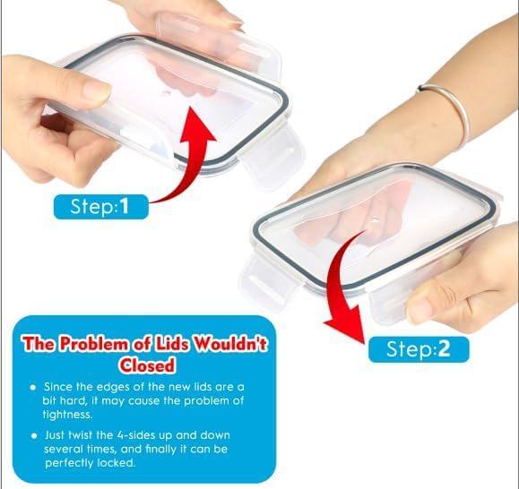 68 PCS Airtight Food Storage Containers With Lids BPA Free eBay