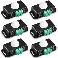 6 Pack 12V 24V PIR Sensor LED Motion Sensor Motion Detector Light Switch Body...