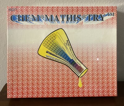 CHEM*MATHIS*TRY Board Game Learning Elements Symbols And Weights Ages 10+ Sealed