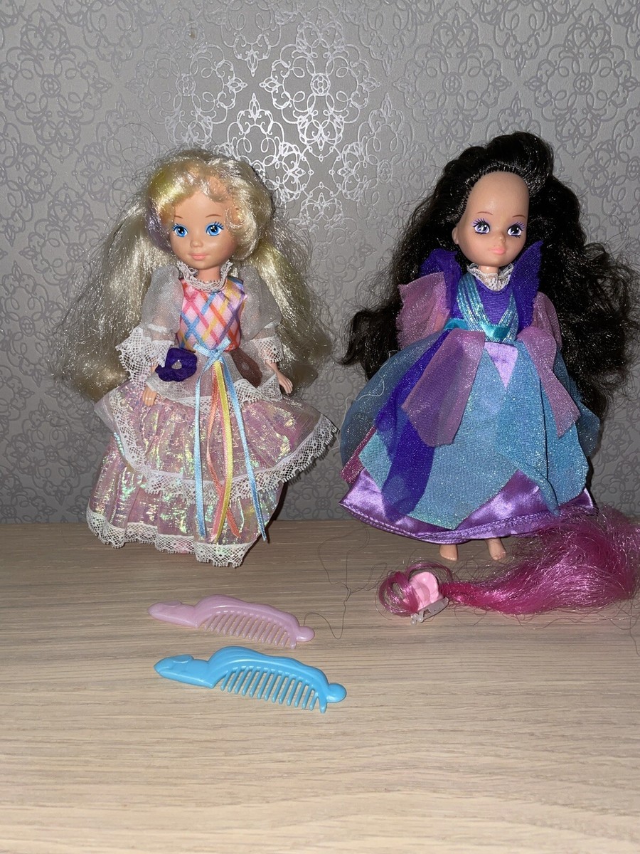 Dame Boucleline / Noir de Jais / Vintage lot 2 poupées lady