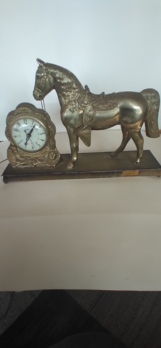 Vintage United Clock Horse Mantle/Shelf Clock