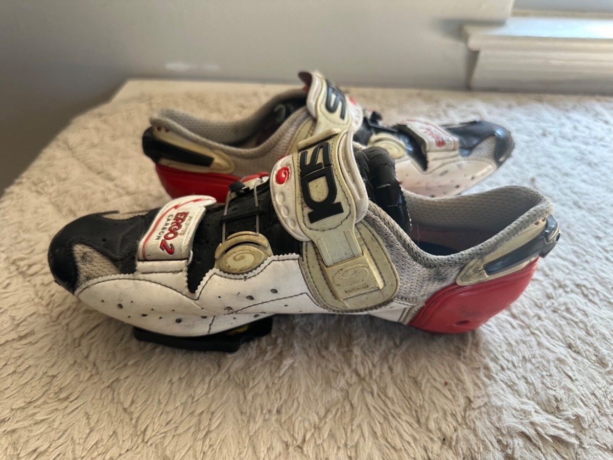 Sidi Ergo 2 Carbon Road Cycling Shoes Size EU 42 US 8.5 | eBay