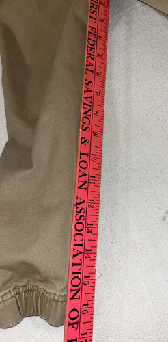 Tommy Hilfiger Pull-On Woven Khaki Joggers Pants Chino Boys White Tie Size 5 - Picture 4 of 6